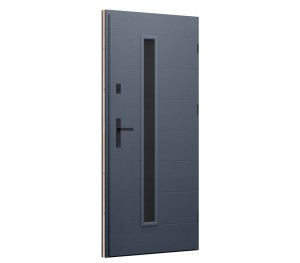 Venkovní dveře Wikęd PREMIUM PLUS, vzor 42, Antracit 90