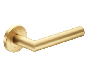 Dveřní klika s kulatou rozetou Metal-Bud Nova - zlatý mat