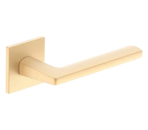 Kliky na čtvercové rozetě Metal-Bud Rumba Fit - matná mosaz (1) (1) (1)