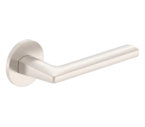 Dveřní klika s kulatou rozetou Metal-Bud Nova - zlatý mat (1) (1)