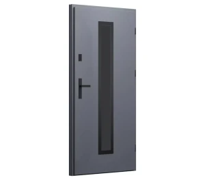 Venkovní dveře Wikęd BASIC 3.0 Prolisované Ořech 90 (1)